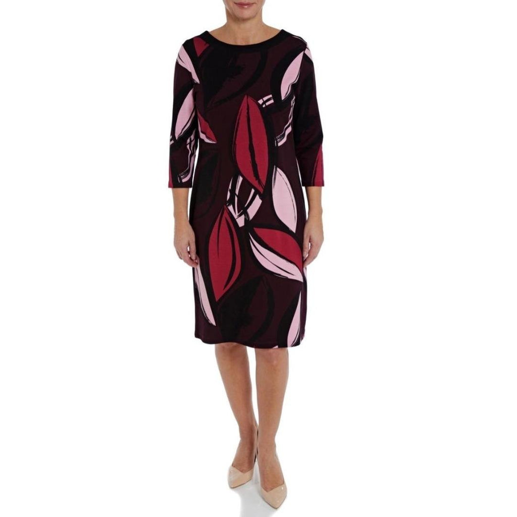 VIZ-A-VIZ Geometric Print Dress - Beales department store