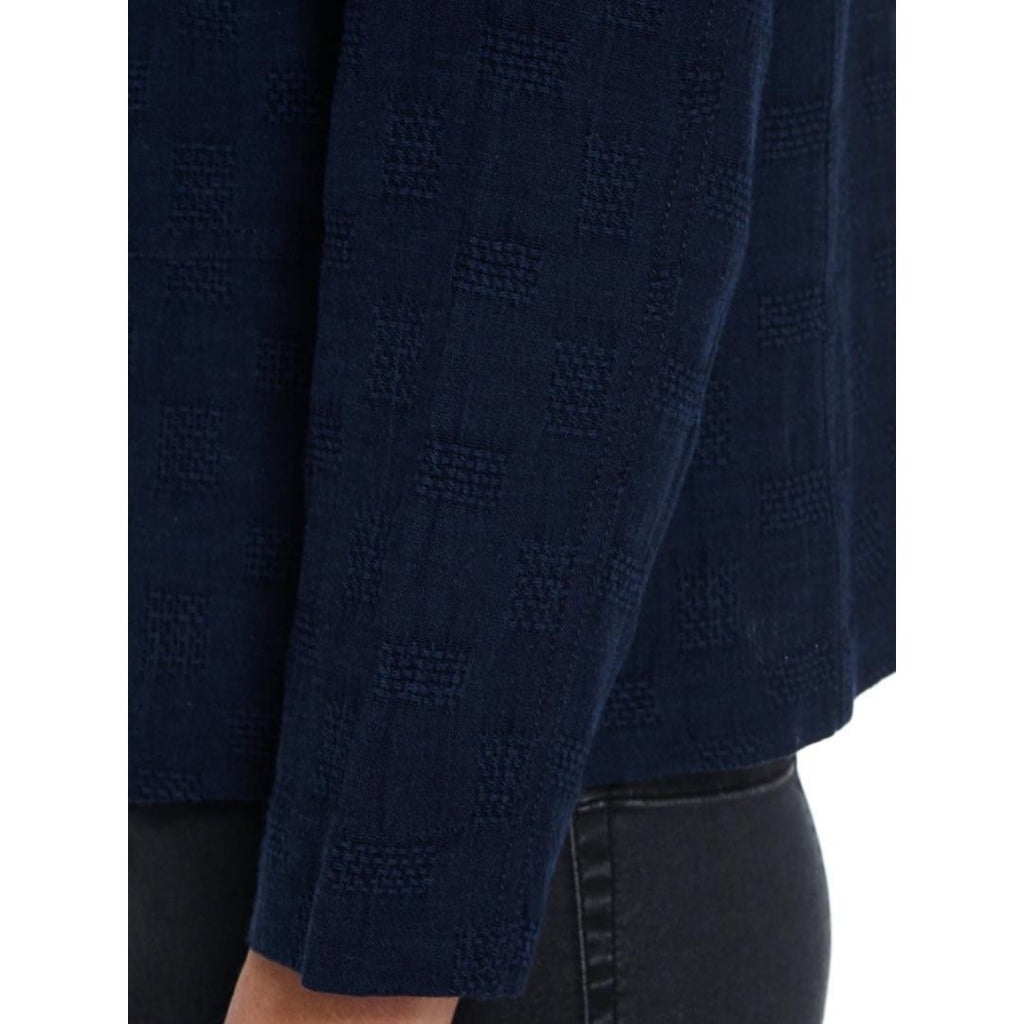 VIZ-A-VIZ Navy Cropped Jacket - Beales department store