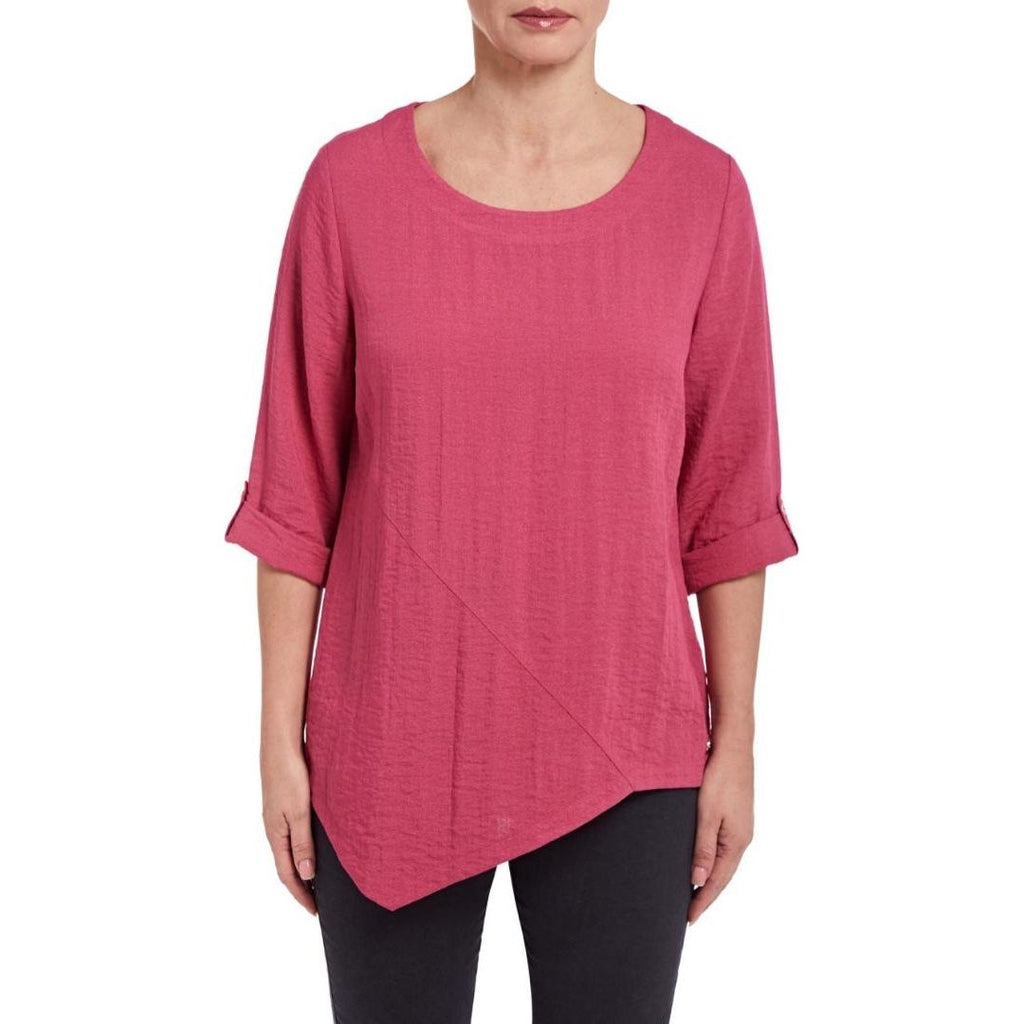 VIZ A VIZ Pink Asymmetric Tunic - Beales department store