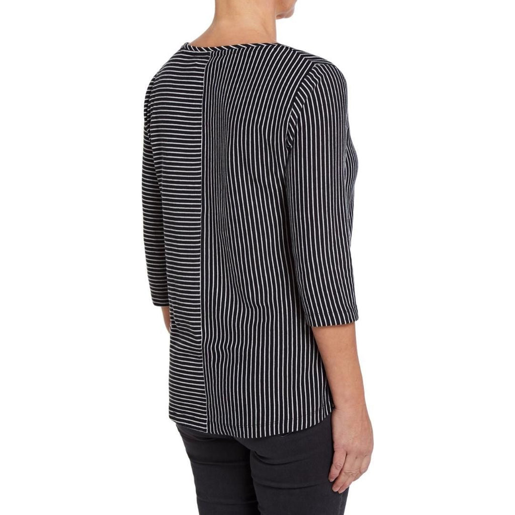 VIZ A VIZ Striped Top - Beales department store