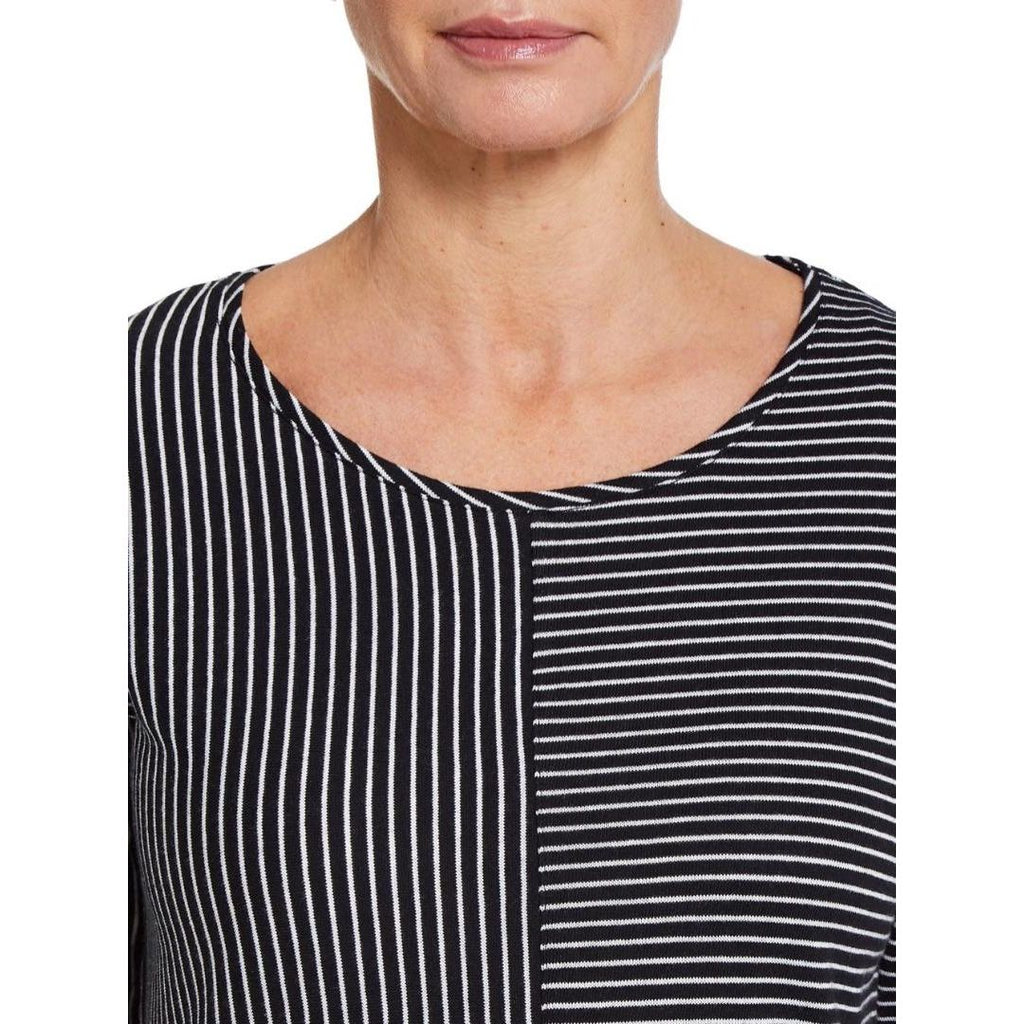 VIZ A VIZ Striped Top - Beales department store