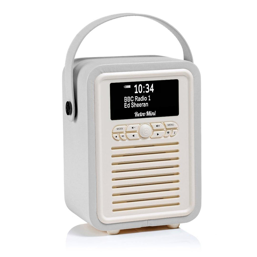 VQ Mini DAB Digital Radio - Light Grey - Beales department store