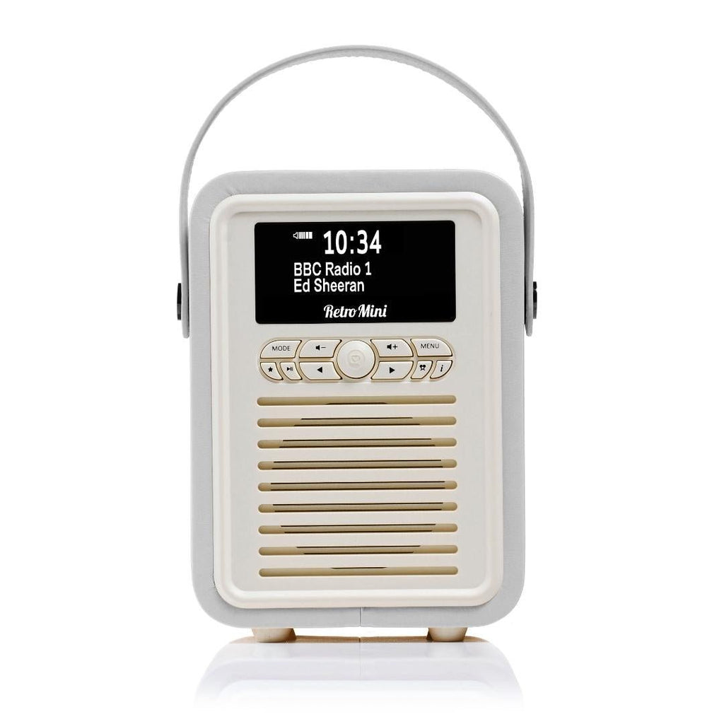 VQ Mini DAB Digital Radio - Light Grey - Beales department store