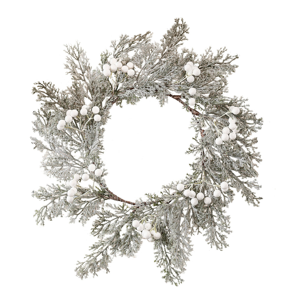 Foliage Christmas Table Place Mats with Berries