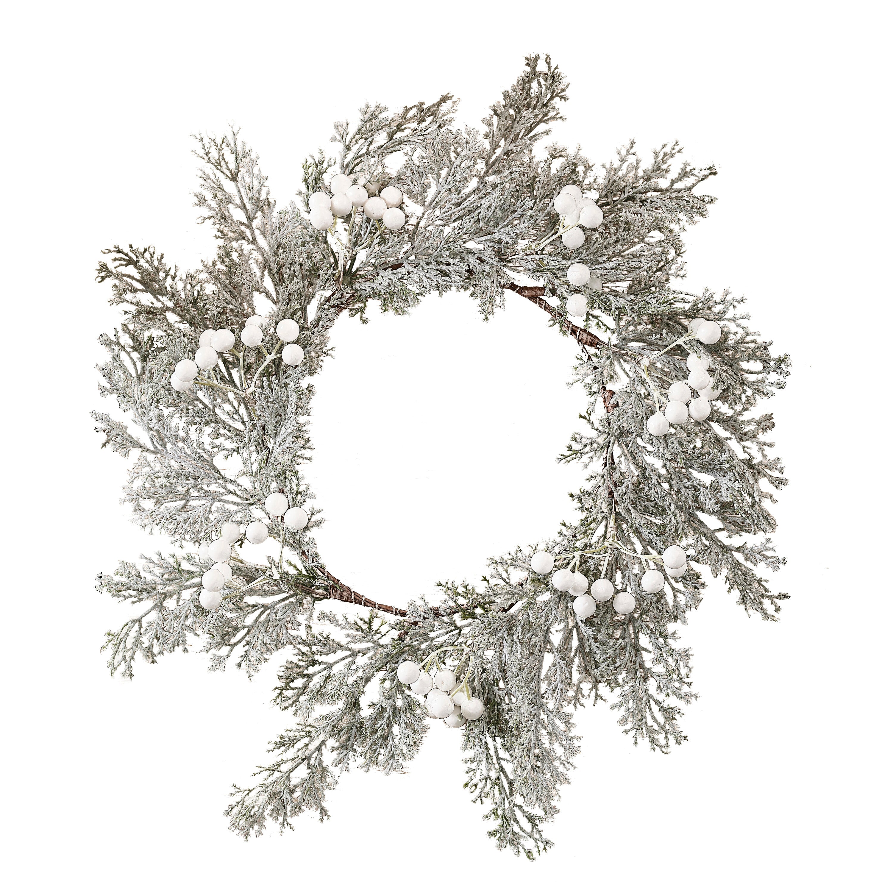 Foliage Christmas Table Place Mats with Berries