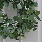 Eucalyptus and White Berries Christmas Door Wreath- 5 Inner Pack