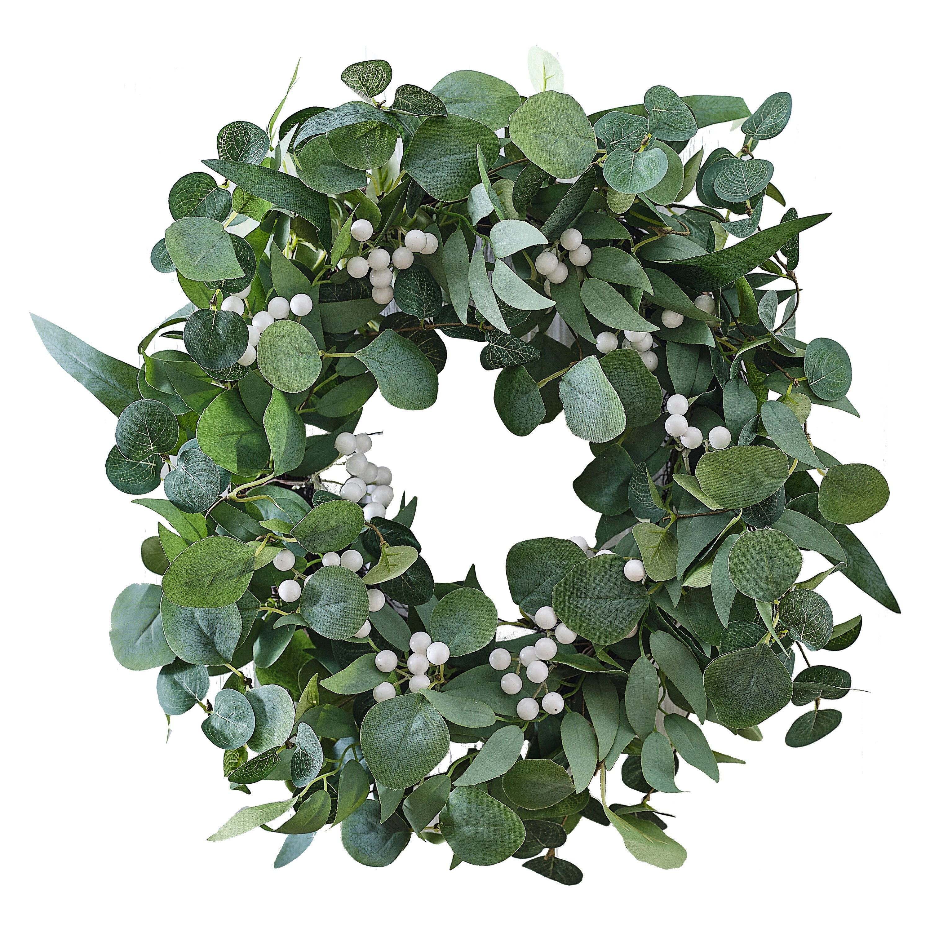 Eucalyptus and White Berries Christmas Door Wreath- 5 Inner Pack