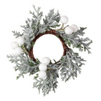 Foliage Christmas Napkin Rings with Berries- 5 Inner Pack