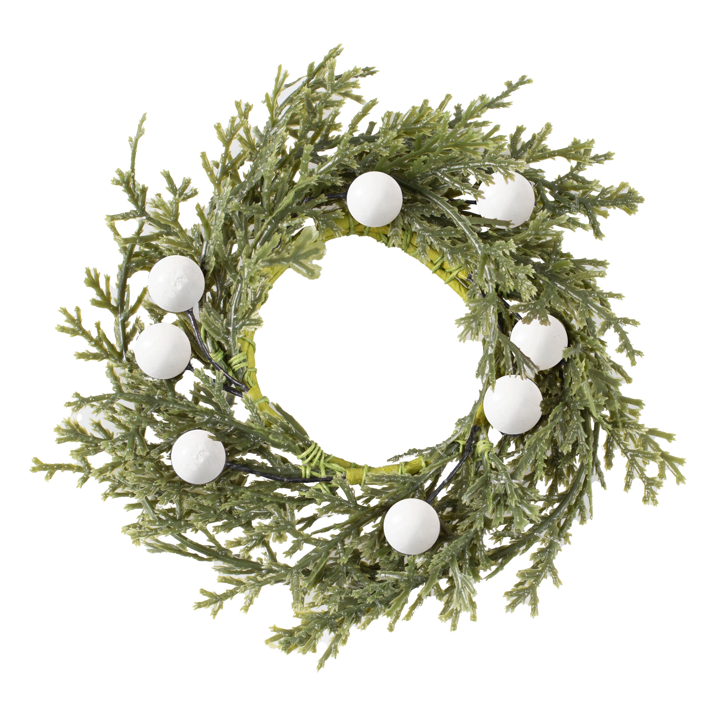 Foliage Christmas Napkin Rings with Berries