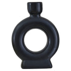 Black Ceramic Candle Holders