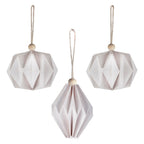 White Paper Christmas Tree Hanging Decorations