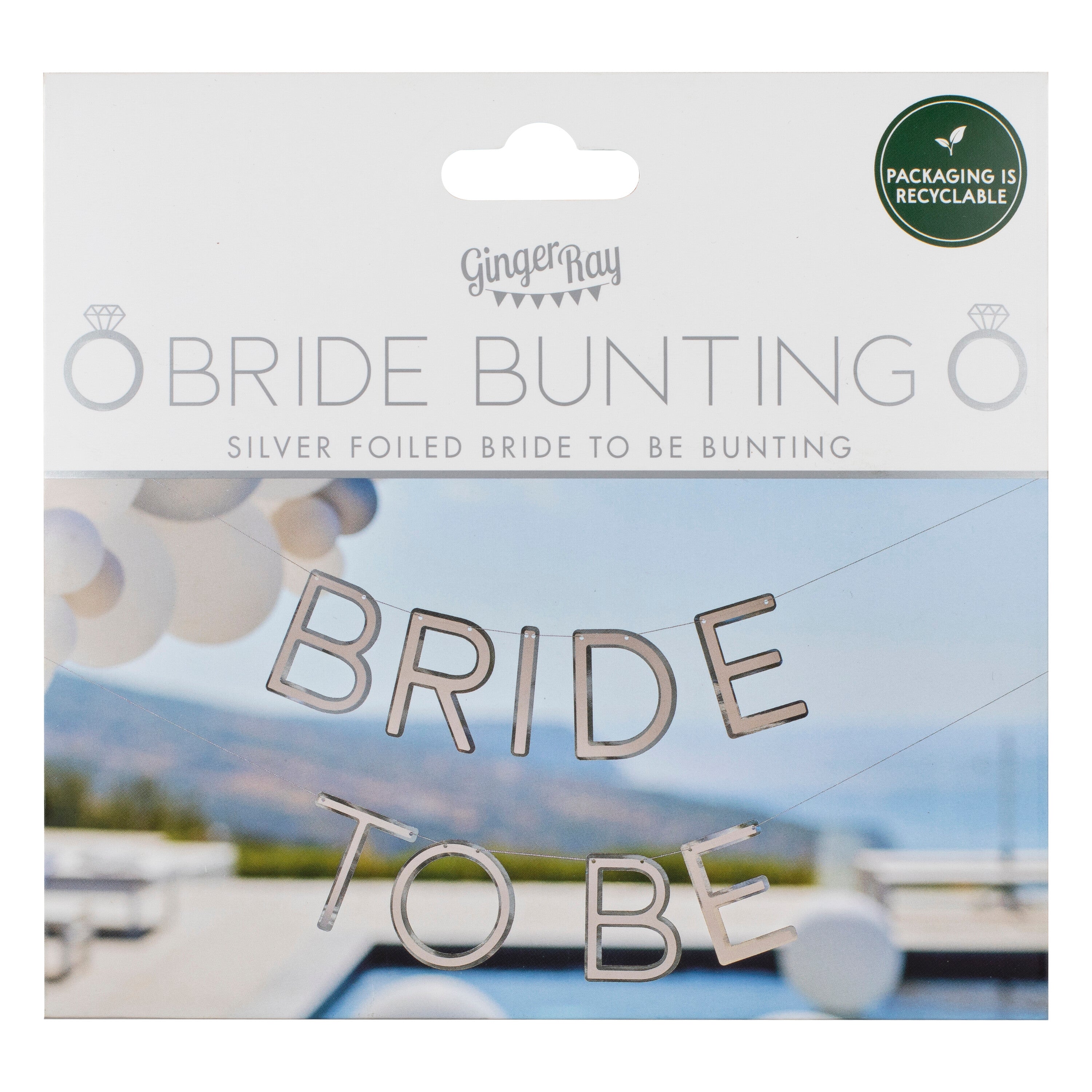 Silver Bride To Be Hen Party Bunting