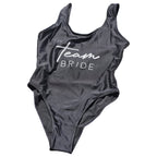 Team Bride Black Hen Party Swimsuit- 8 Inner Pack