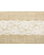 Jute Lace Table Runner - 2.75m x 28cm