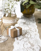 Jute Lace Table Runner - 2.75m x 28cm