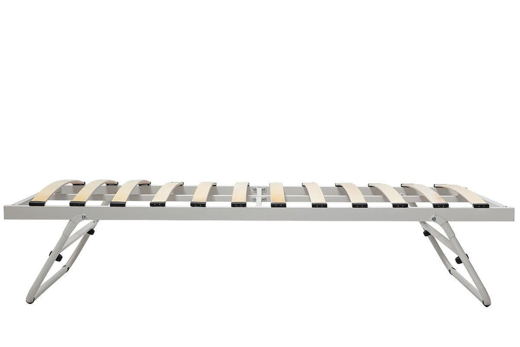 White Metal Trundle Bed