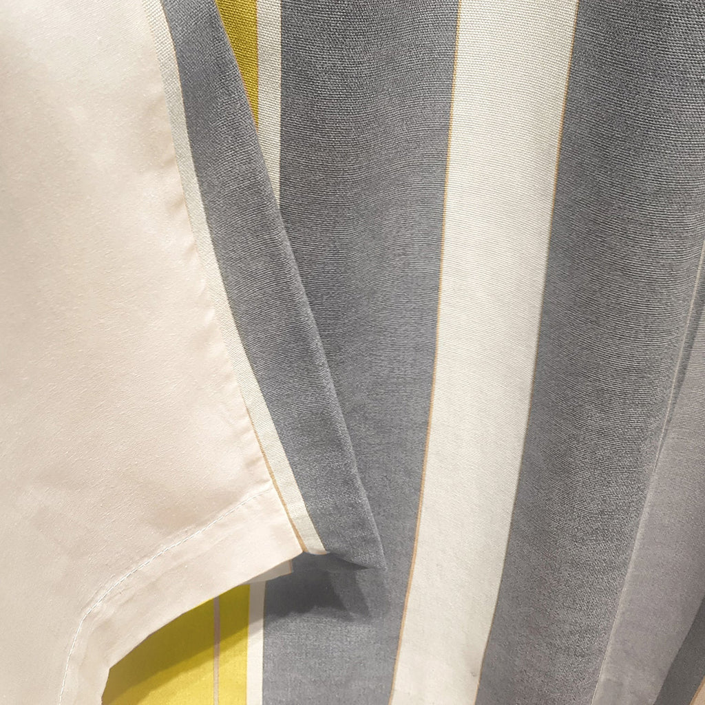 Whiteworth Stripe Ochre Eyelet Curtains
