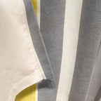 Whiteworth Stripe Ochre Eyelet Curtains