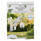 Green, Cream, Grey & Gold Chrome Balloon Arch Kit- 5 Inner Pack