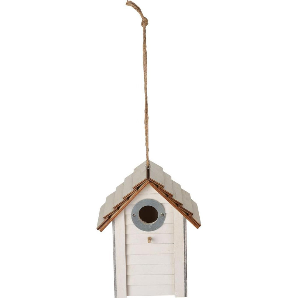 Wooden Bird House - Light Wood - Beales department store