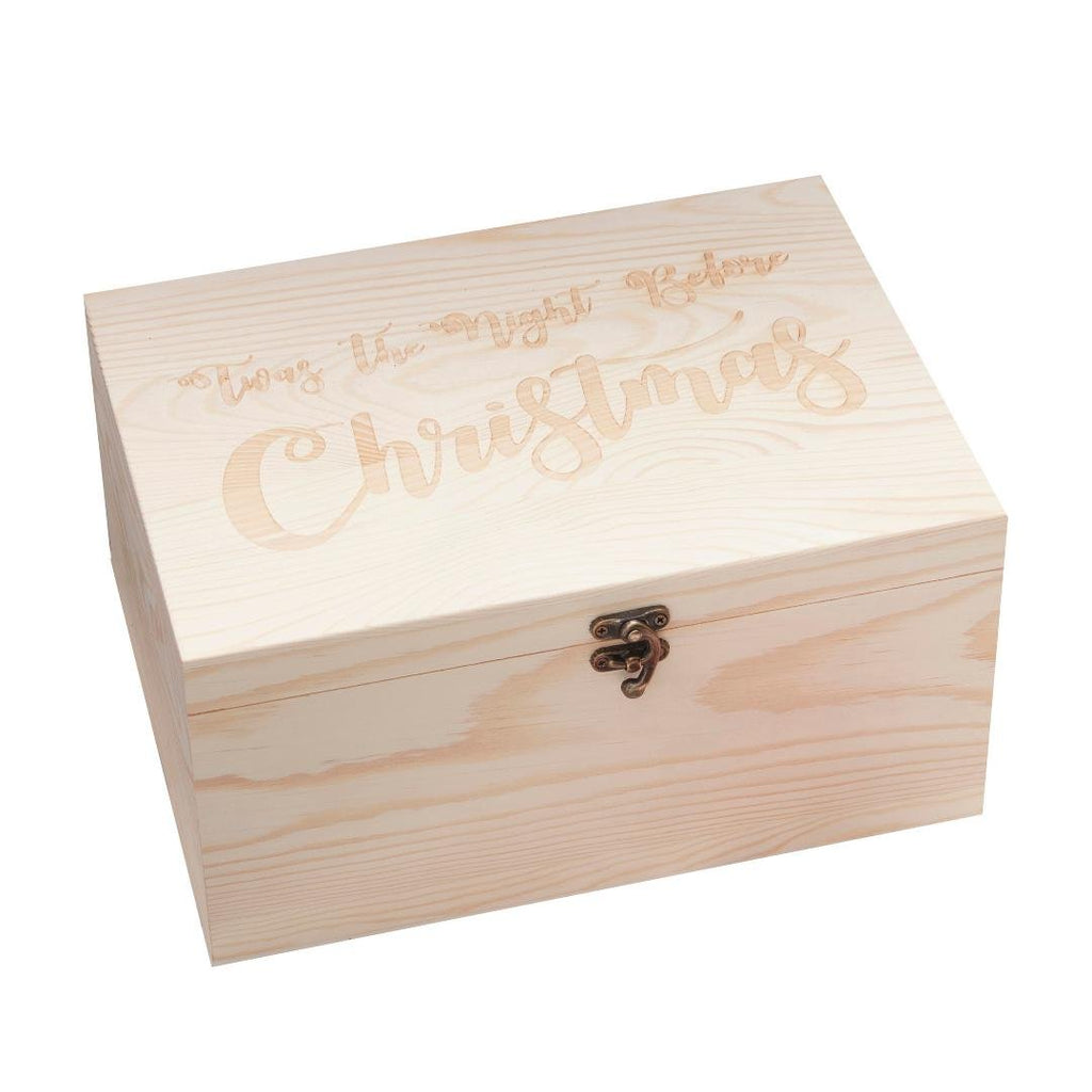 Wooden Christmas Eve Box - Beales department store