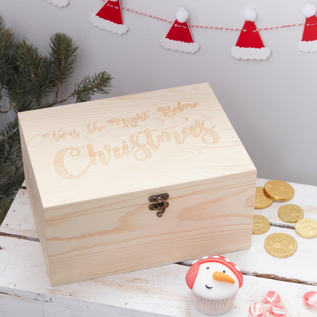 Wooden Christmas Eve Box - Beales department store