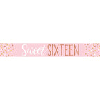 Sweet Sixteen Paper Banners - 1m (3pk)