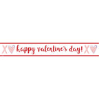 Happy Valentine's Day Paper Banners - 1m (3pk)