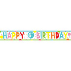 6th Birthday Paper Banners - 1m (3pk)