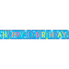 Boys 10th Birthday Paper Banners - 1m (3pk)