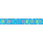 Boys 11th Birthday Paper Banners - 1m (3pk)