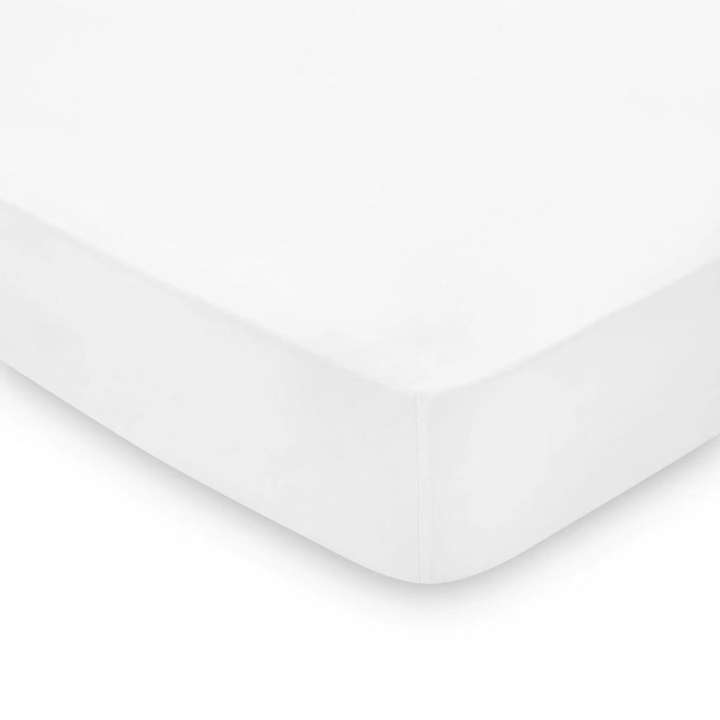 300 Thread Count - Kingsize Fitted Sheet - White - Beales department store