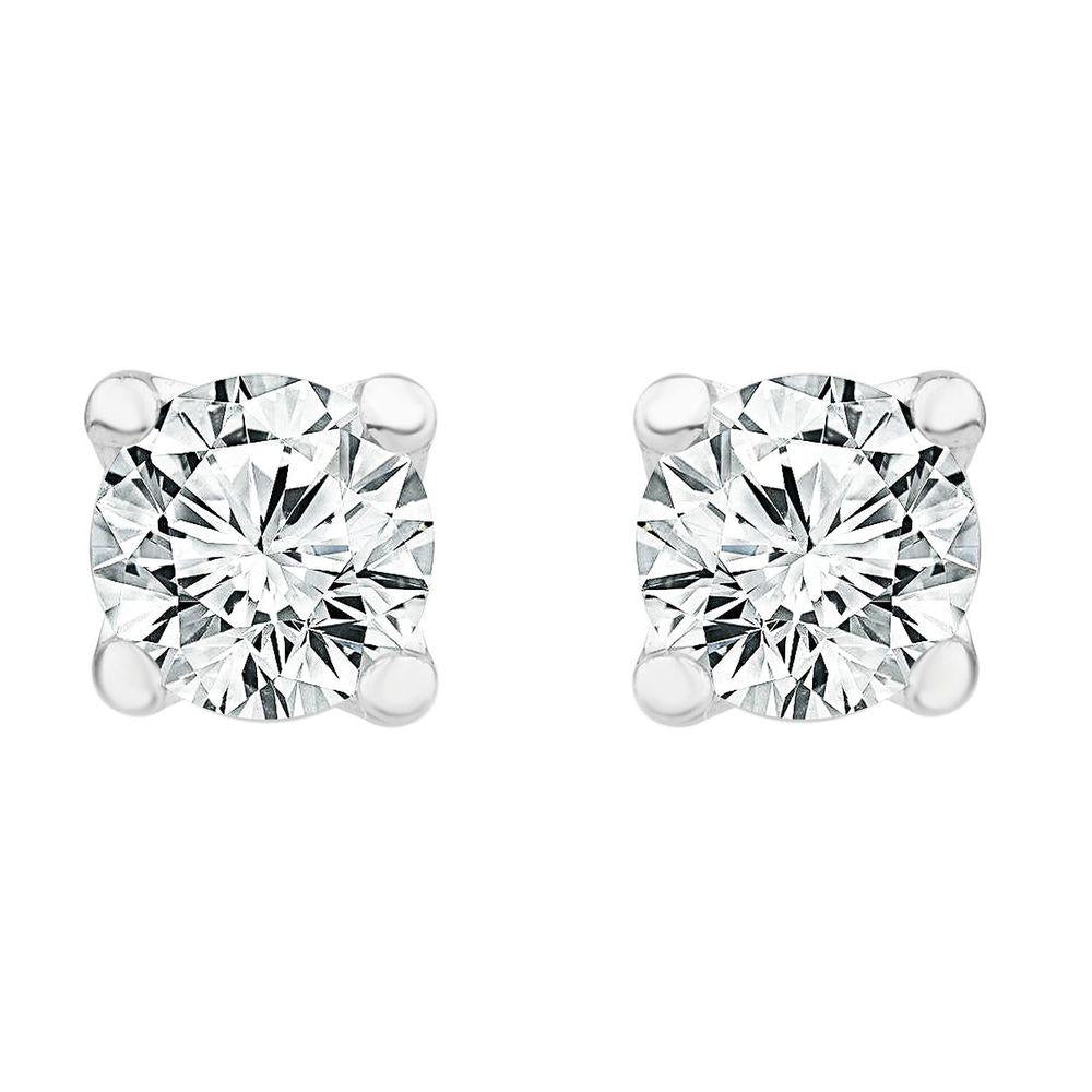 Almaz Jewellery 1.5ct Brilliant Cut Diamond Solitaire Stud Earrings - Beales department store