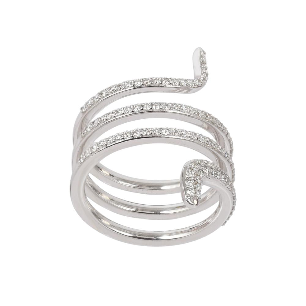 Almaz Jewellery Wrap Around Snake Ring - Beales department store
