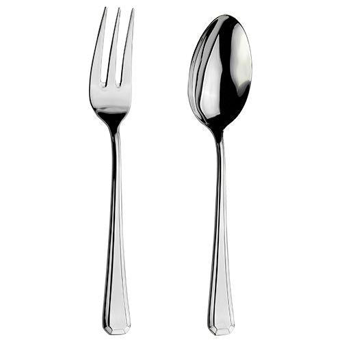 Arthur Price 'Grecian' 18/10 Stainless Steel Boxed Large Serving Spoon and Fork - Beales department store