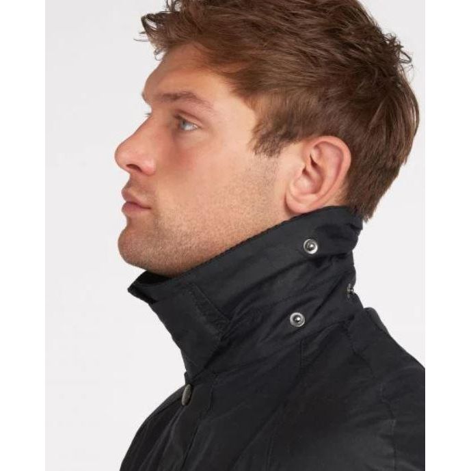 Barbour Ashby Wax Jacket - Navy - Beales department store