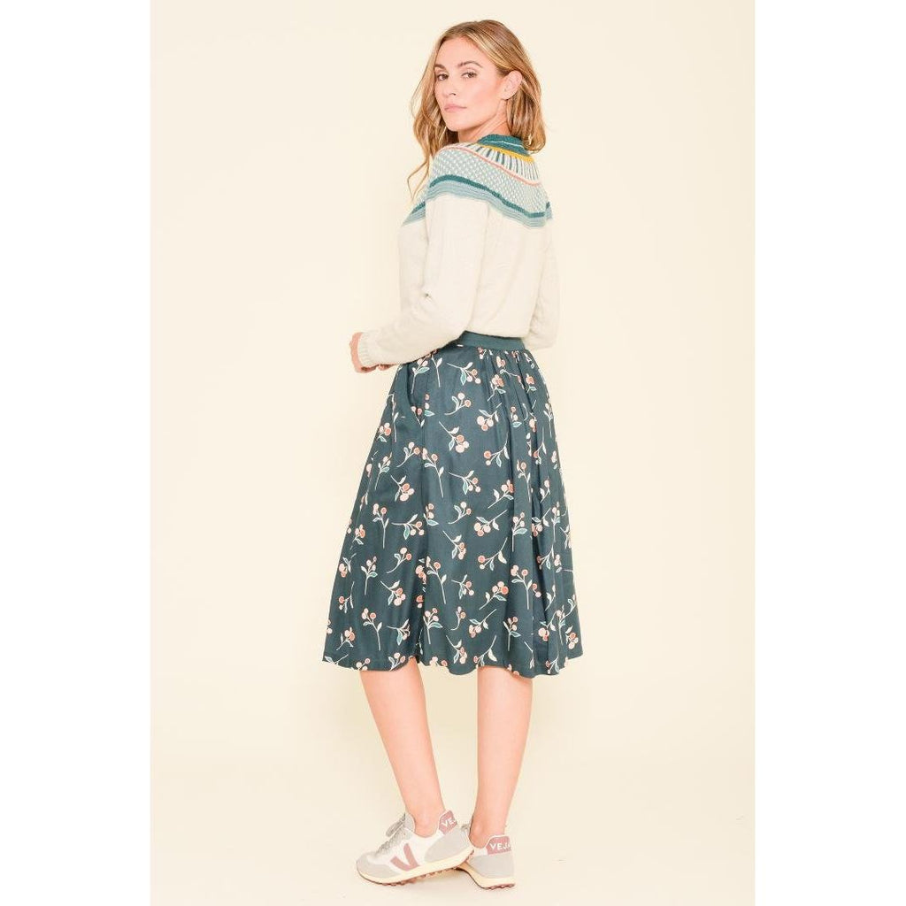 Brakeburn Co-Ord Skirt - Teal - Beales department store