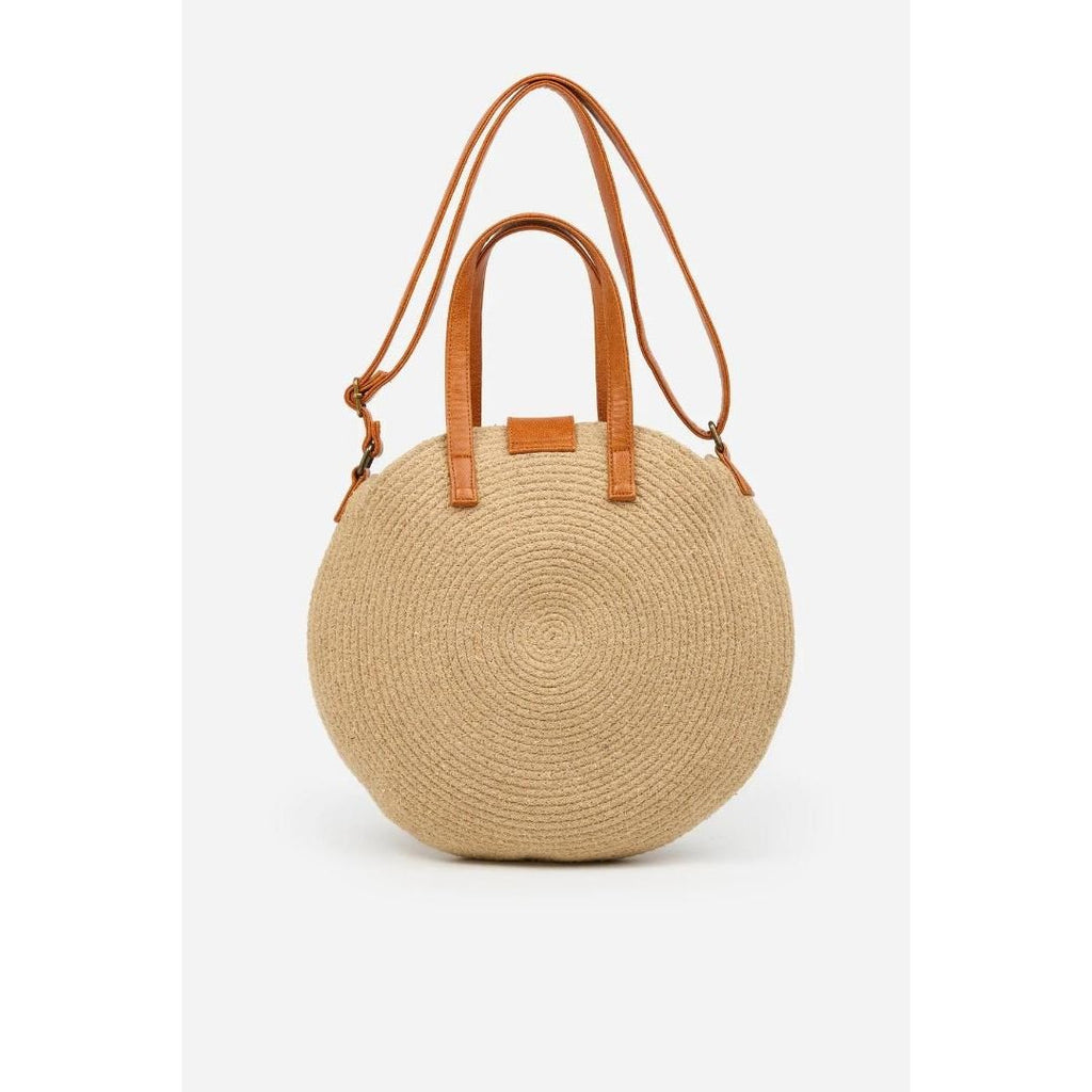 Brakeburn Cotton Cord Circular Bag - Sand - Beales department store