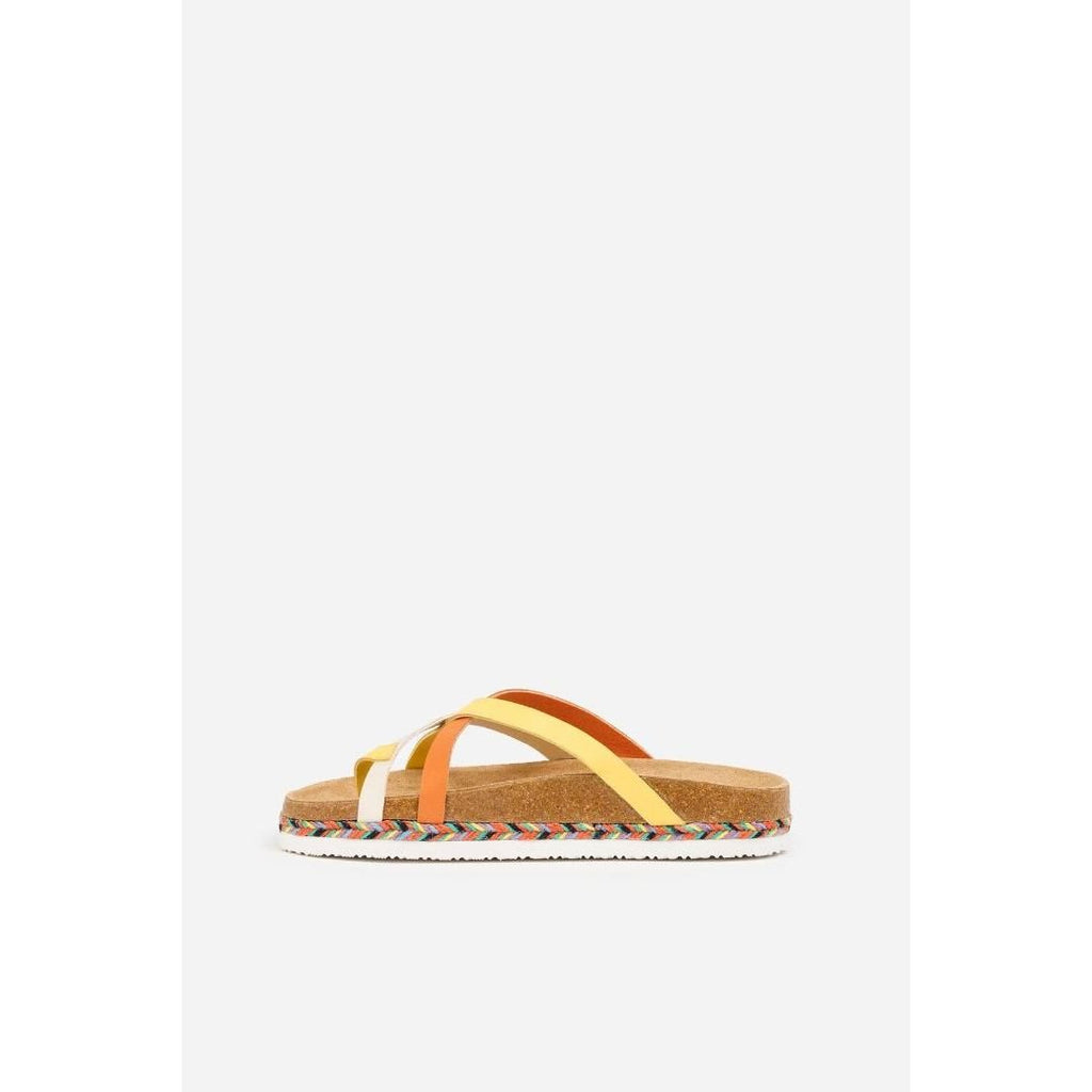 Brakeburn Multi Strap Sandals - Sunrise - Beales department store