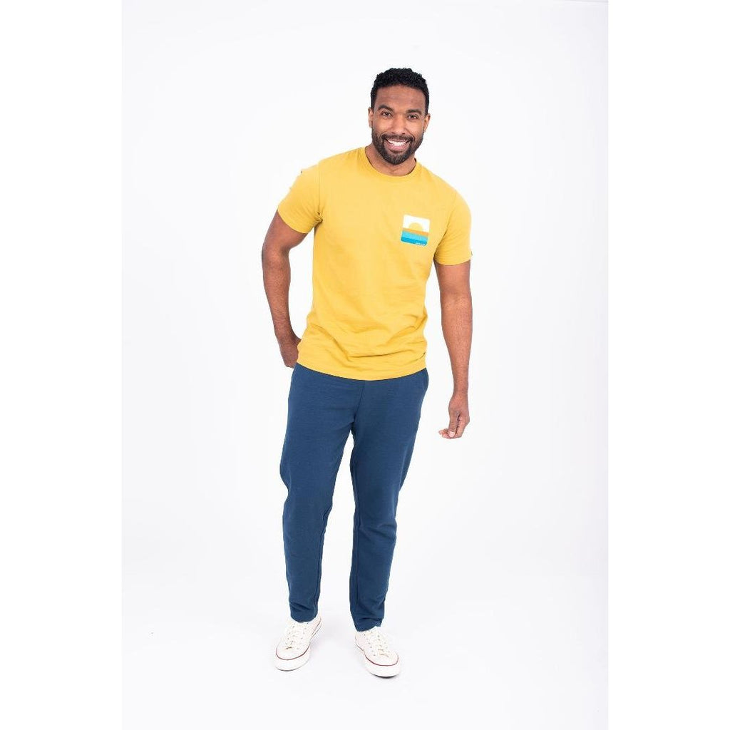 Brakeburn Sunset Tee - Yellow - Beales department store