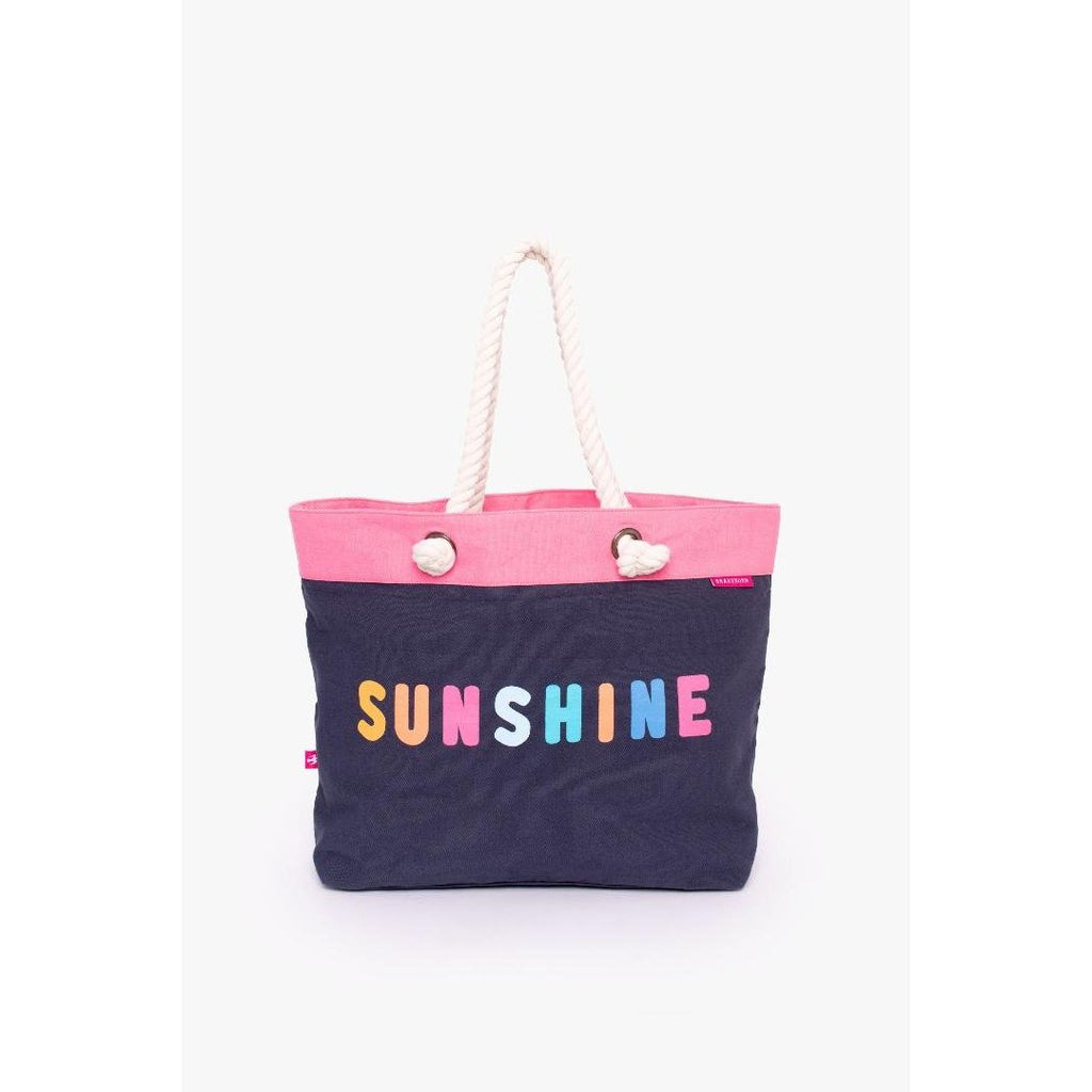 Brakeburn Sunshine Beach Bag - Navy - One Size - Beales department store