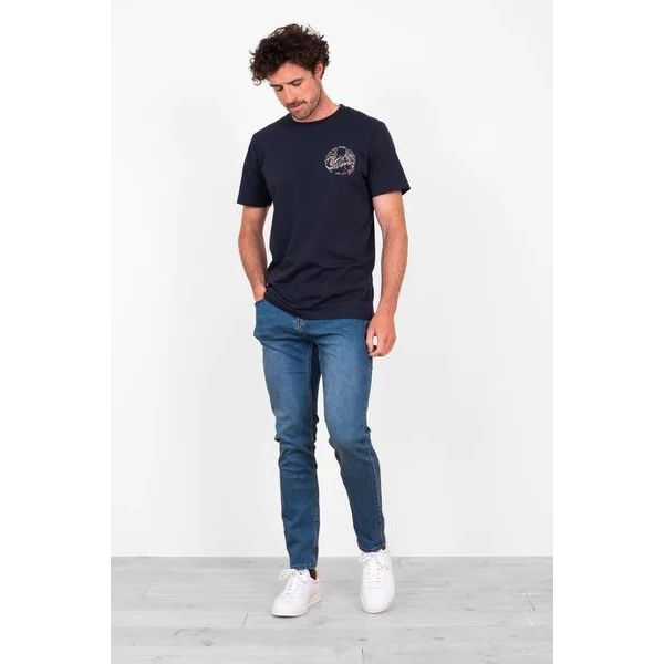 Brakeburn Wild Sea Navy Tee - Beales department store