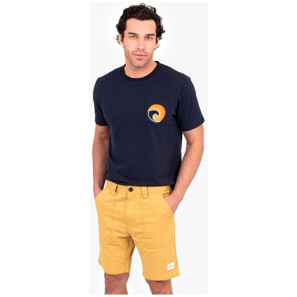 Brakeburn Yellow Utility Shorts - Yellow - Beales department store