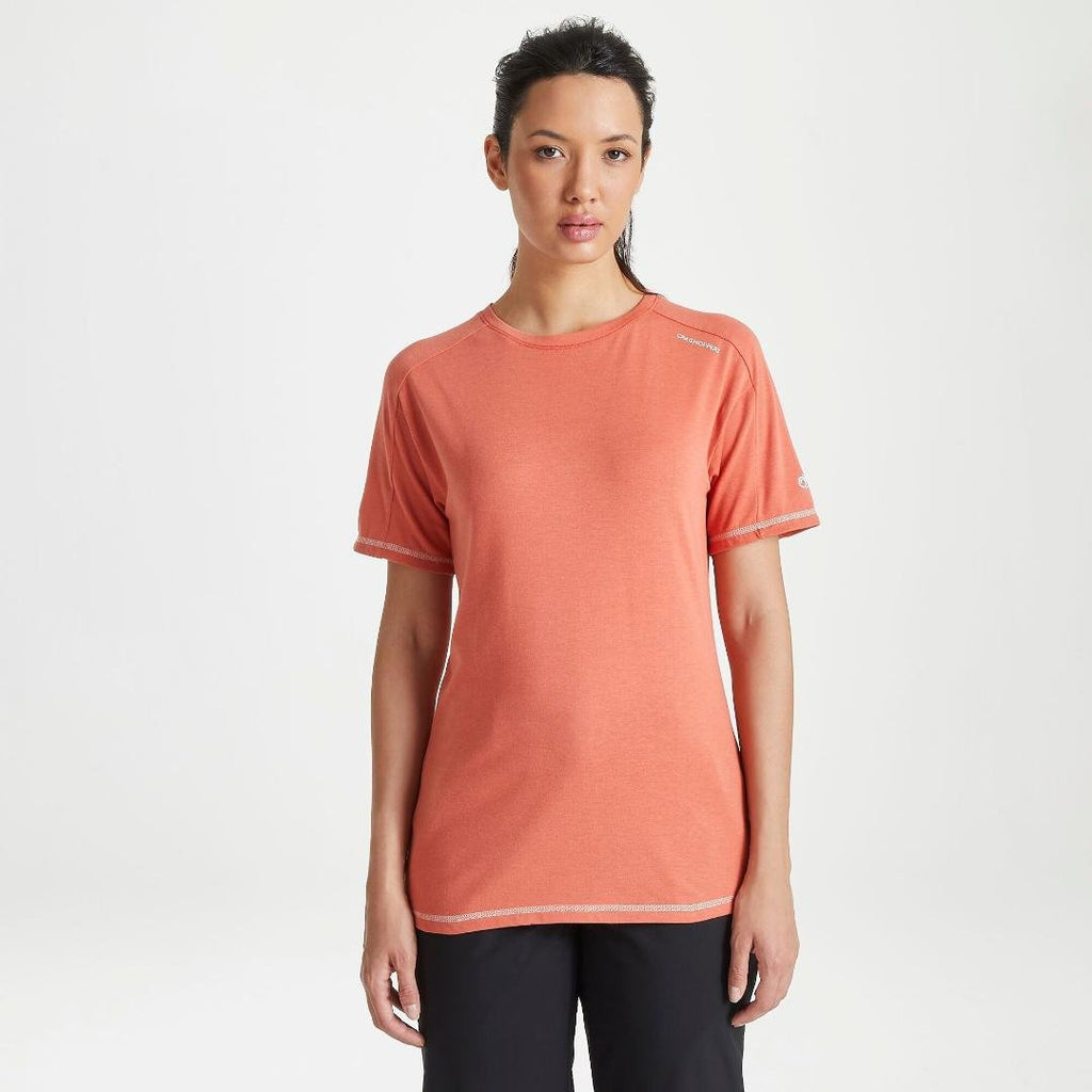 Craghoppers Dynamic Short Sleeved T-Shirt - Warm Ginger - Beales department store