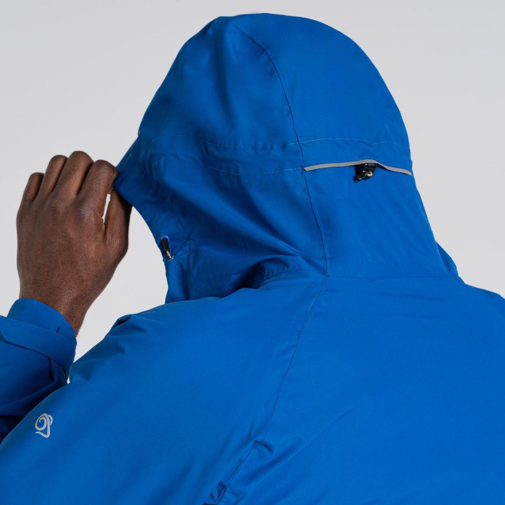Craghoppers Men's Atlas Waterproof Jacket - Bolt Blue / Blue Navy - Beales department store