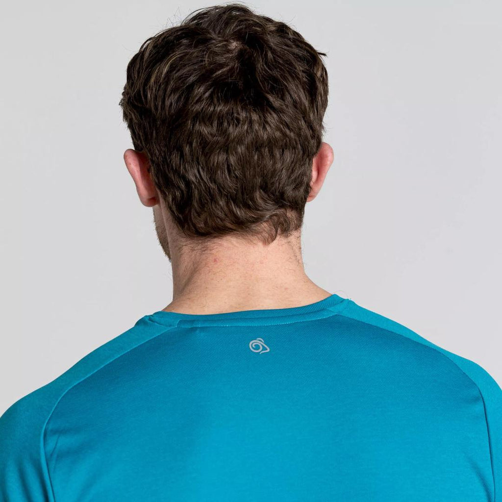 Craghoppers Men's Dynamic Pro Short Sleeved T-Shirt - Scuba Blue - Beales department store