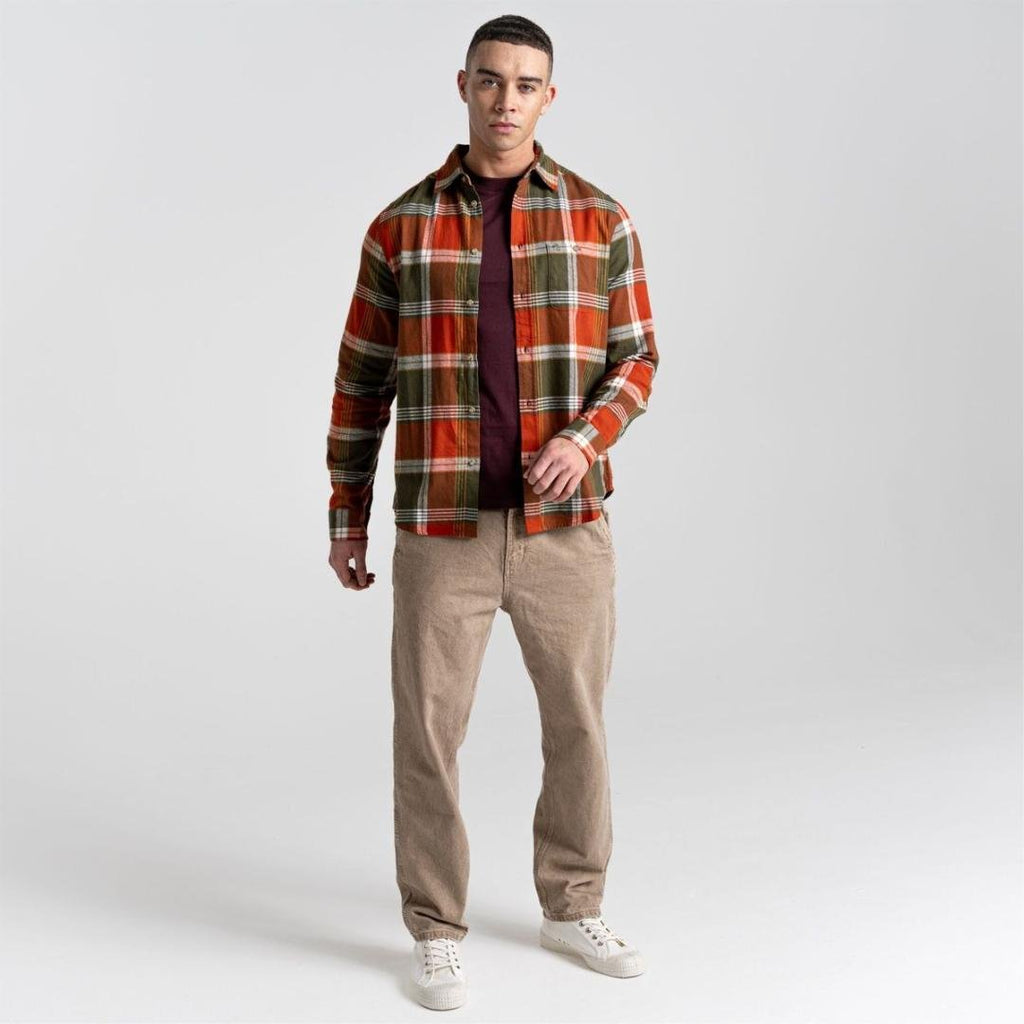 Craghoppers Men’s Thornhill Check Shirt – Potters Clay - Beales department store