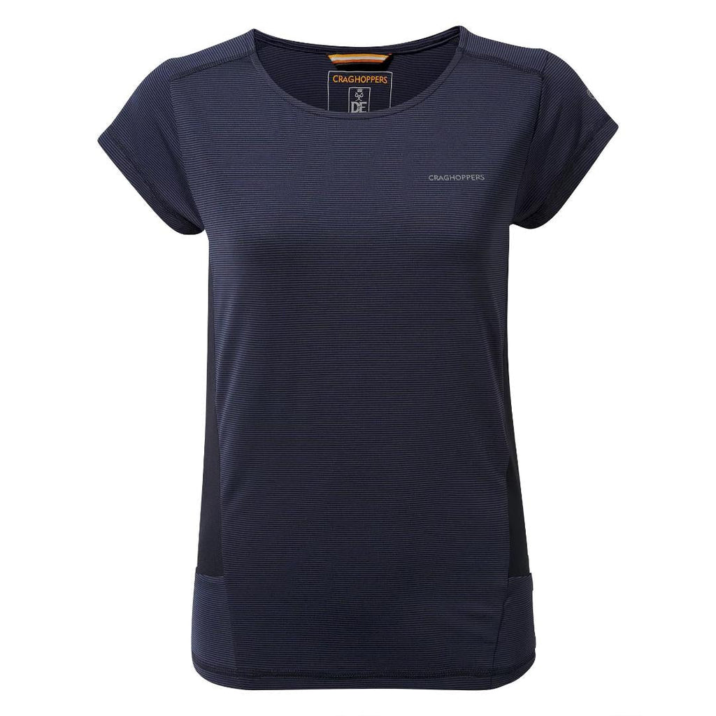 Craghoppers Women's Atmos Short Sleeved T-Shirt - Blue Navy - Beales department store