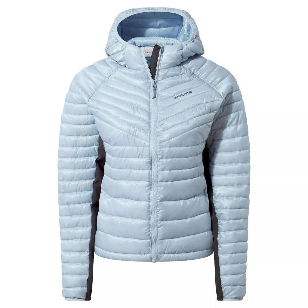 Craghoppers Women's ExpoLite Insulated Hooded Jacket - Autumn Mist - Beales department store