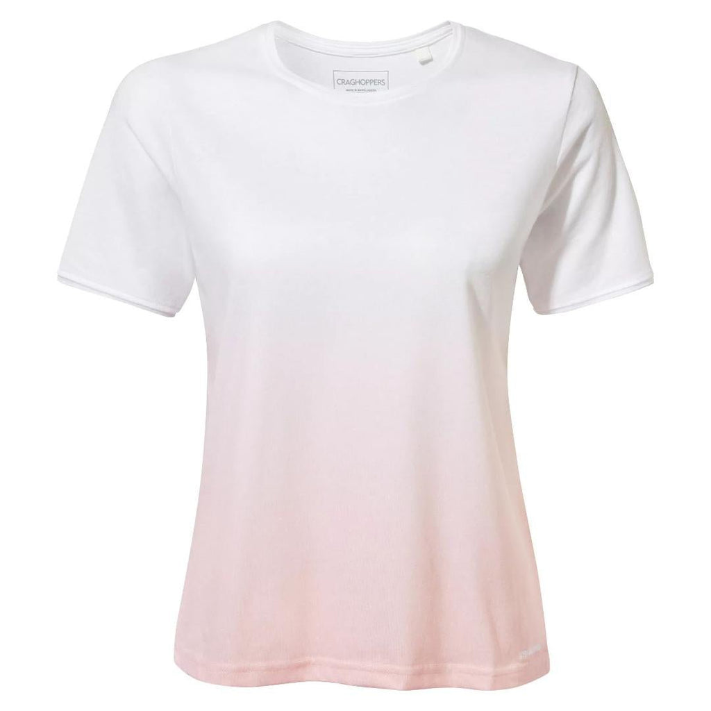 Craghoppers Women's Ilyse Short Sleeved Top - Pink Clay Ombre - Beales department store